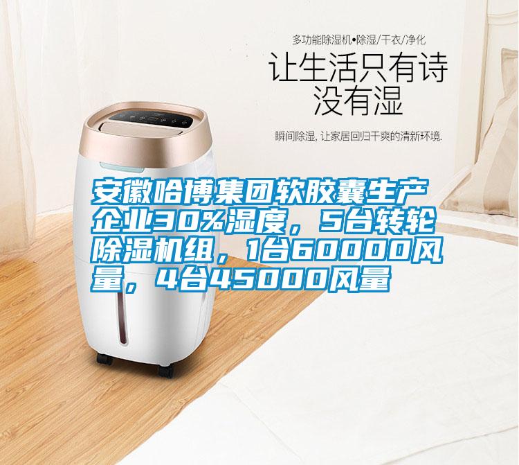 安徽哈博集团软胶囊生产企业30%湿度，5台转轮茄子视频懂你更多在线观看组，1台60000风量，4台45000风量