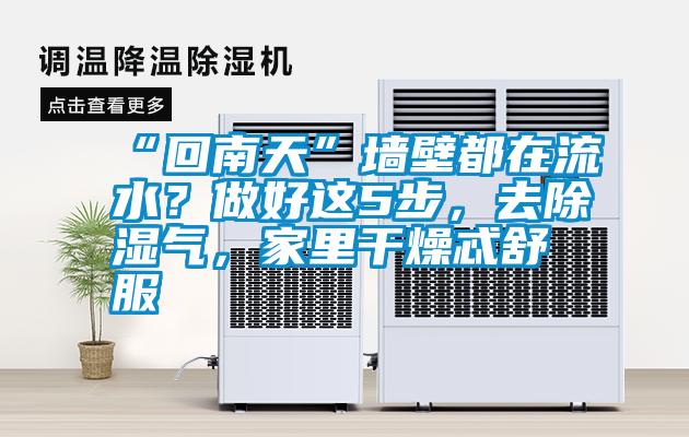 “回南天”墙壁都在流水？做好这5步，去除湿气，家里干燥忒舒服