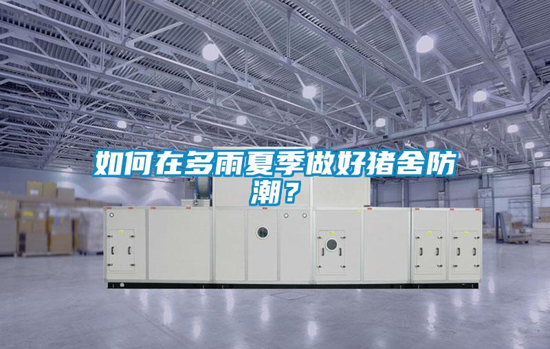如何在多雨夏季做好猪舍防潮？