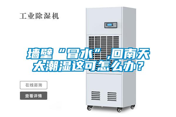 墙壁“冒水”,回南天太潮湿这可怎么办？