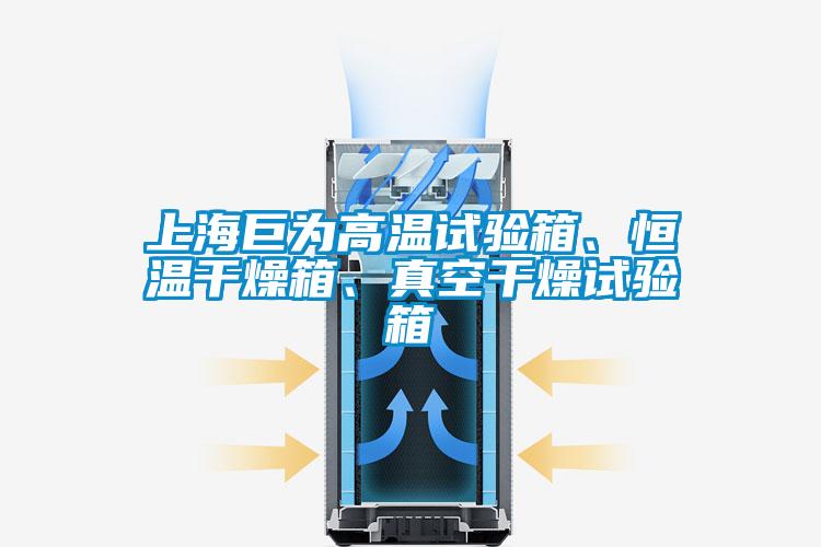 上海巨为高温试验箱、恒温干燥箱、真空干燥试验箱