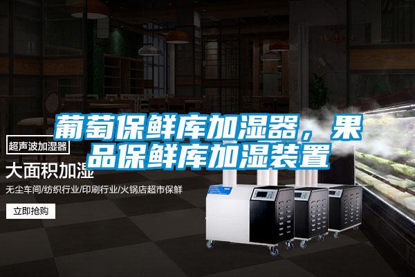 葡萄保鲜库加湿器，果品保鲜库加湿装置