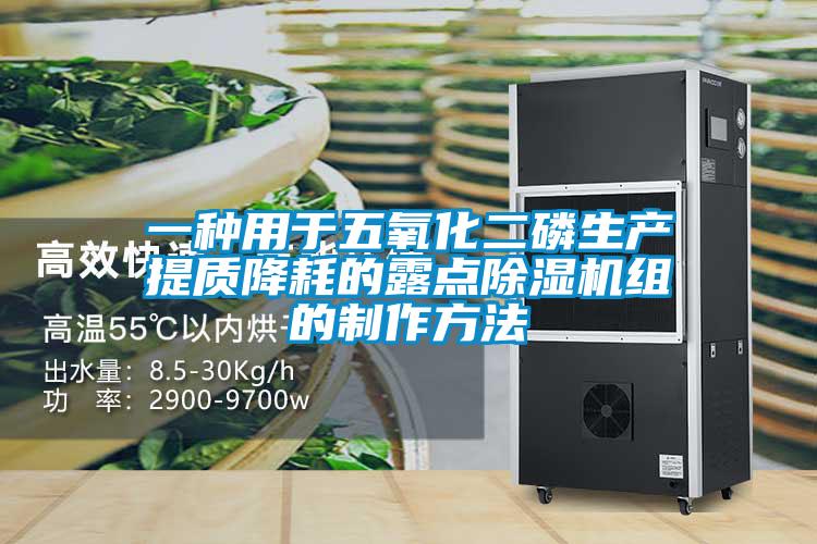 一种用于五氧化二磷生产提质降耗的露点茄子视频懂你更多在线观看组的制作方法