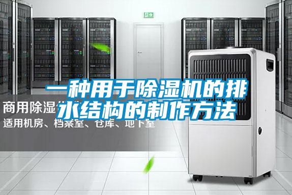 一种用于茄子视频懂你更多在线观看的排水结构的制作方法