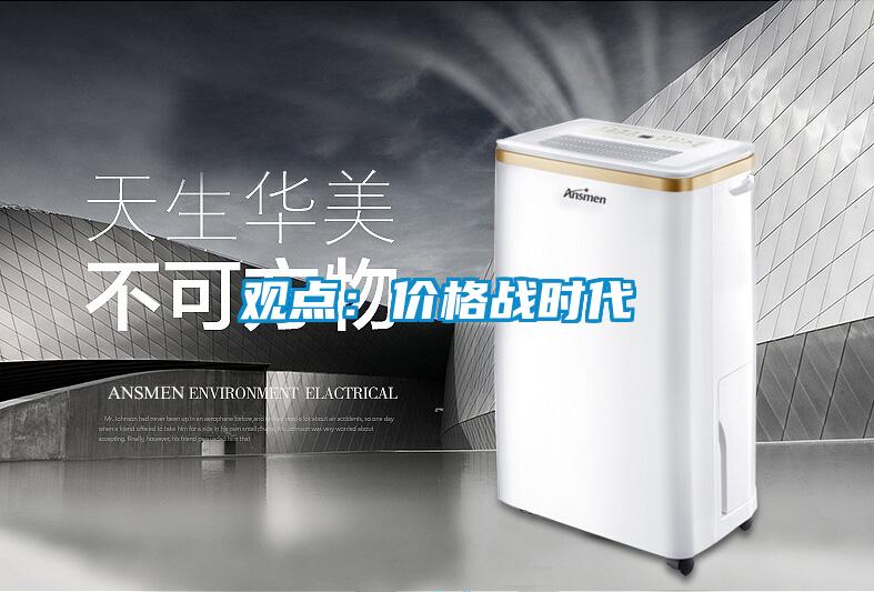 观点：价格战时代