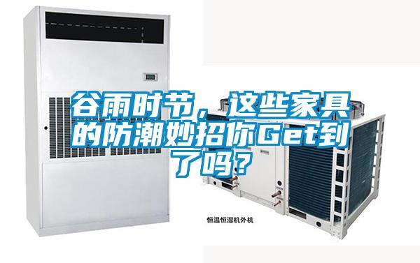 谷雨时节，这些家具的防潮妙招你Get到了吗？