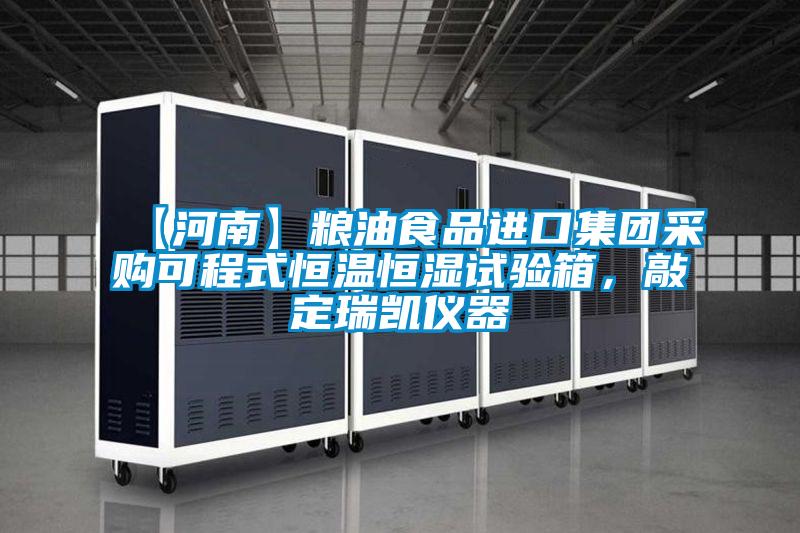【河南】粮油食品进口集团采购可程式恒温恒湿试验箱，敲定瑞凯仪器
