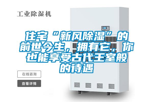 住宅“新风除湿”的前世今生，拥有它，你也能享受古代王室般的待遇