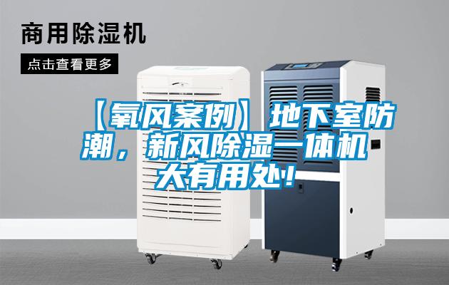 【氧风案例】地下室防潮，新风除湿一体机大有用处！