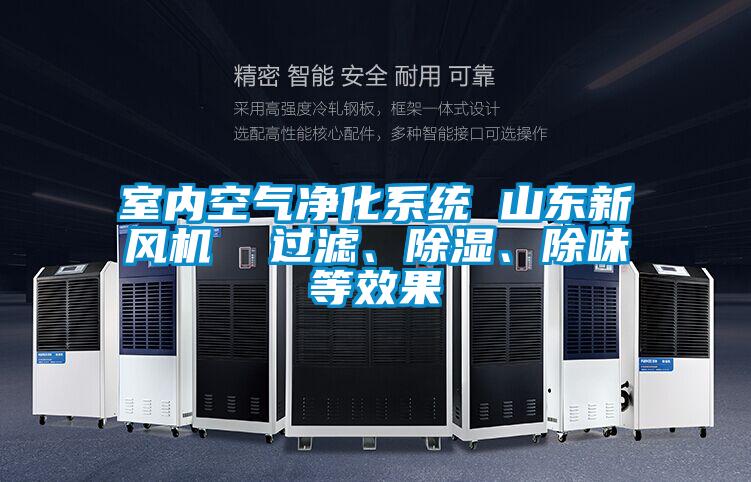 室内空气净化系统 山东新风机  过滤、除湿、除味等效果