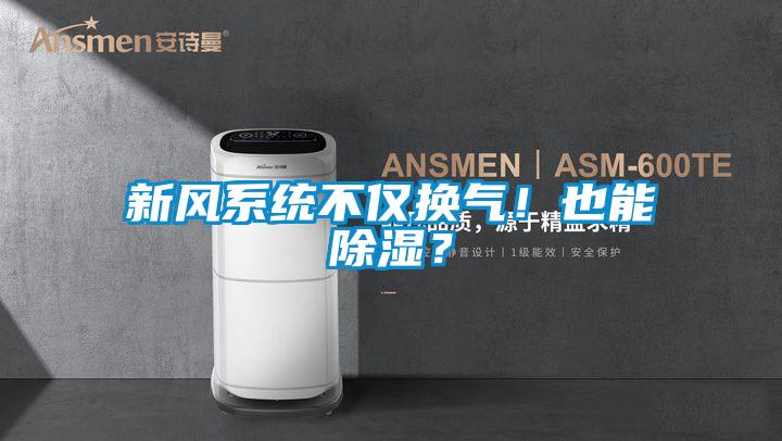 新风系统不仅换气！也能除湿？