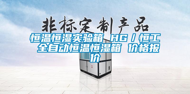 恒温恒湿实验箱 HG/恒工 全自动恒温恒湿箱 价格报价