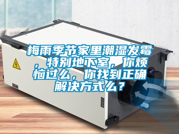 梅雨季节家里潮湿发霉，特别地下室，你烦恼过么，你找到正确解决方式么？