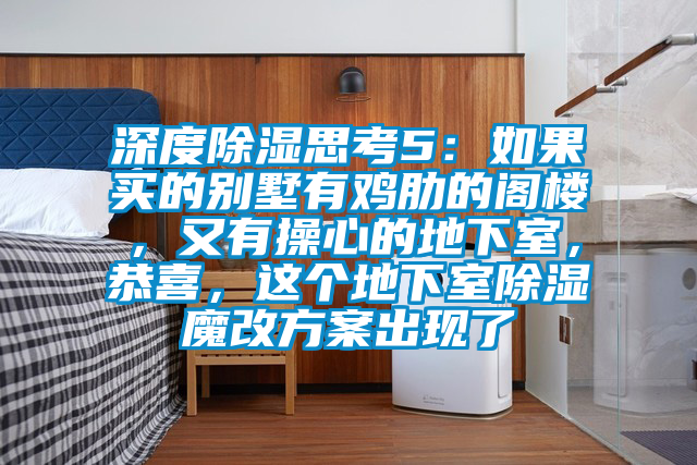 深度除湿思考5：如果买的别墅有鸡肋的阁楼，又有操心的地下室，恭喜，这个地下室除湿魔改方案出现了
