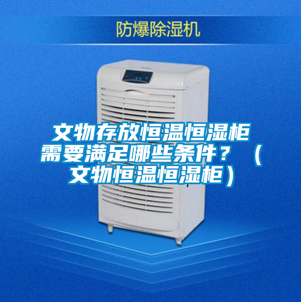 文物存放恒温恒湿柜需要满足哪些条件？（文物恒温恒湿柜）