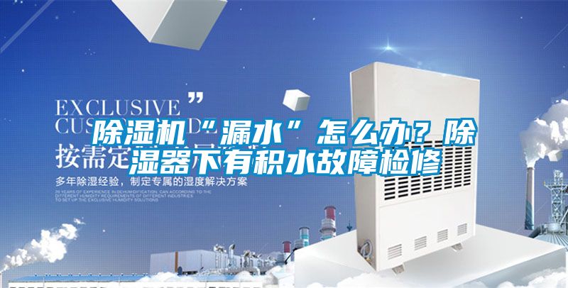 茄子视频懂你更多在线观看“漏水”怎么办？除湿器下有积水故障检修