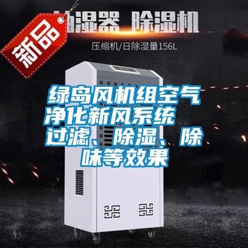 绿岛风机组空气净化新风系统 过滤、除湿、除味等效果