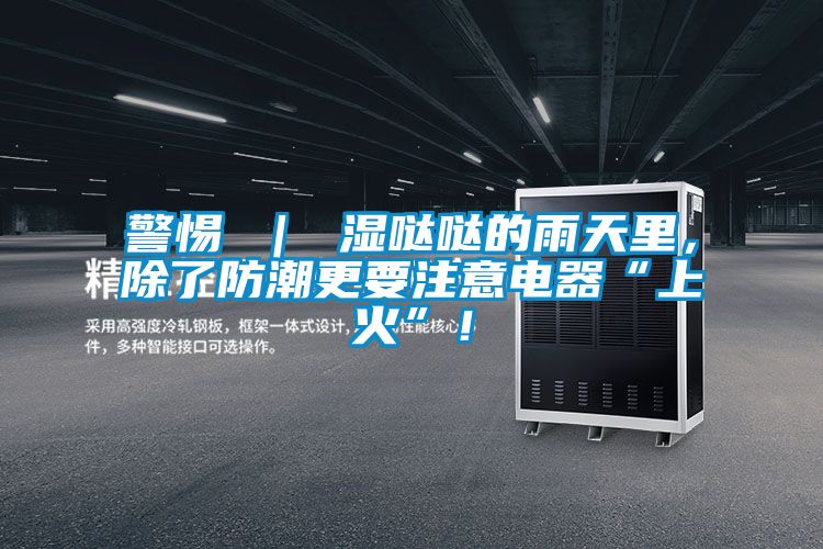 警惕 ｜ 湿哒哒的雨天里，除了防潮更要注意电器“上火”！