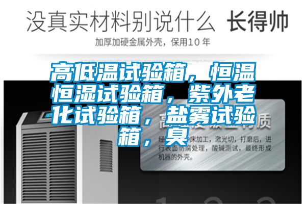 高低温试验箱，恒温恒湿试验箱，紫外老化试验箱，盐雾试验箱，臭