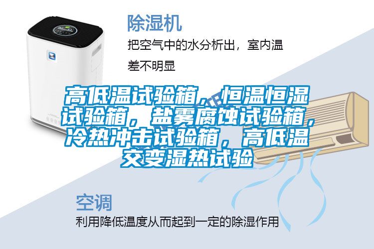 高低温试验箱，恒温恒湿试验箱，盐雾腐蚀试验箱，冷热冲击试验箱，高低温交变湿热试验